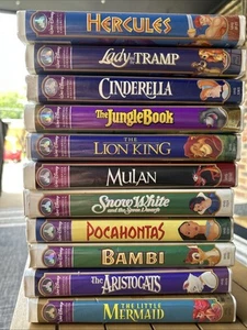 Disney Masterpiece VHS Collection - Set Of 11 - Picture 1 of 12