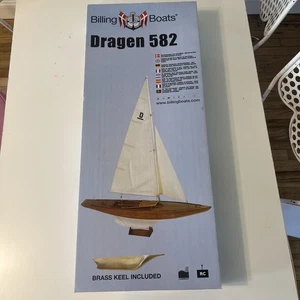BRAND NEW Billings Boats DRAGEN 582 WOODEN Model Ship Kit Brass Keel RC - Picture 1 of 5