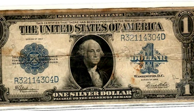$1 "1923"(HORSEBLANKET)  (SILVER CERTIFICATE) "1923" (HORSEBLANKET) NICE!! - Image 1 of 3