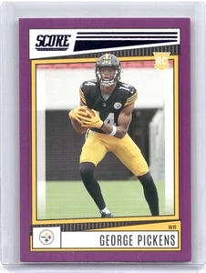 2022 Score #383 George Pickens Purple - Picture 1 of 2