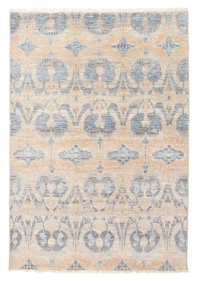 4'2" x 6'0" Hand Knotted Area Rug Traditional Oriental Wool Carpet - Image 1 of 4