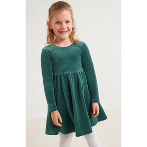Hanna Andersson Velour Skater Dress Girls 110 CM Size 5 Years New Holiday Green - Picture 1 of 7