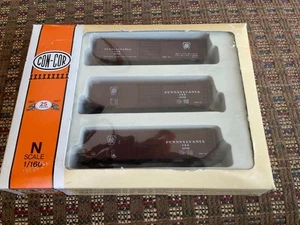 Con-Cor Pennsylvania Box Cars, N Scale, 3 Cars, #1001-008901 - Picture 1 of 1