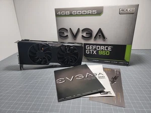 EVGA NVIDIA GeForce GTX 960 4GB GDDR5 Graphics Card - Excellent Condition - Afbeelding 1 van 5