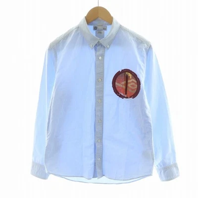 Mens Visvim visvim Button Down Shirt Long Sleeve Embroidery S Light Blue VS00017 - Image 1 of 4