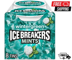 Eisbrecher Wintergrün Zuckerfreie Minz Dosen, 1,5 Oz (8 Stück) KOSTENLOSER VERSAND - Bild 1 von 3