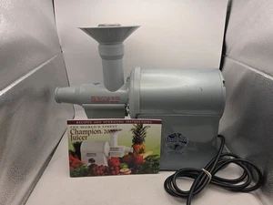 Exprimidor Champion 1/3 HP Motor de Alta Resistencia G5-NG-853S De Colección Gris Funciona Ver NOTAS - Imagen 1 de 17