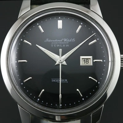 Vintage IWC Schaffhausen Turler Ingenieur Cal 8531 Automatik Herrenuhr schwarz - Bild 1 von 4