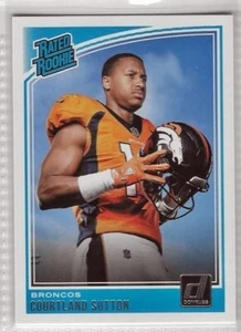 2018 Panini Donruss #312 Courtland Sutton Rated Rookie Base Football Card RC - Picture 1 of 2
