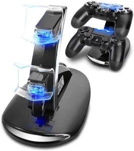 PlayStation PS4 Dual Controller LED Charger Dock Station USB Fast Charging Stand - Picture 1 of 1