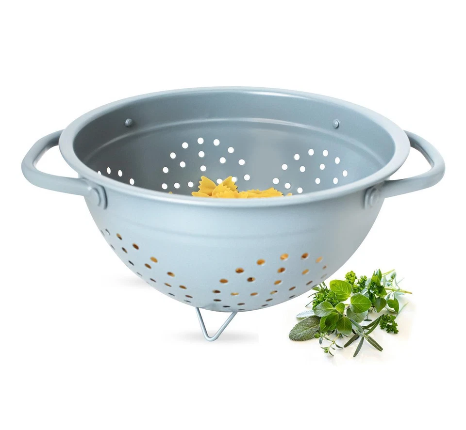 Colino Smalto Setaccio Scolapasta Colino Metallo Whatta Colino - Immagine 1 di 4