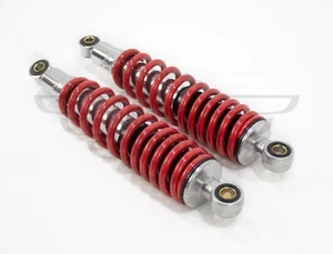 Universal Shock Absorbers Red 300mm Honda Yamaha Suzuki Custom - Picture 1 of 4