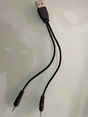 Cavo Di Alimentazione USB A Spina 5,5mm Connettore Barrel Jack doppio - Immagine 1 di 4