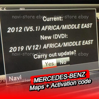 Mercedes Benz Africa Middle East NTG 4.5 4.7 Map + activation code V12 2019 - Image 1 of 4
