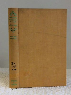 CHRISTIAN DEMOCRACY IN ITALY 1860-1960 By Richard A. Webster- 1961 1st ed.  - Image 1 of 4