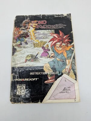 Chrono Trigger  Super Nintendo SNES Manual Instruction Booklet Only. Damaged** - Image 1 of 4