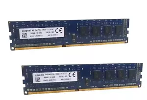 8GB (2 x 4GB )KINGSTON DDR3 1.35v LOW VOLTAGE DESKTOP RAM KP4T2F PC3-12800 16... - Picture 1 of 3