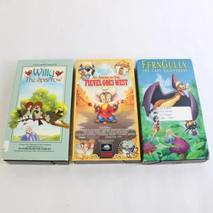 Lot of 3 Animated Children and Family Movies on VHS - Picture 1 of 4