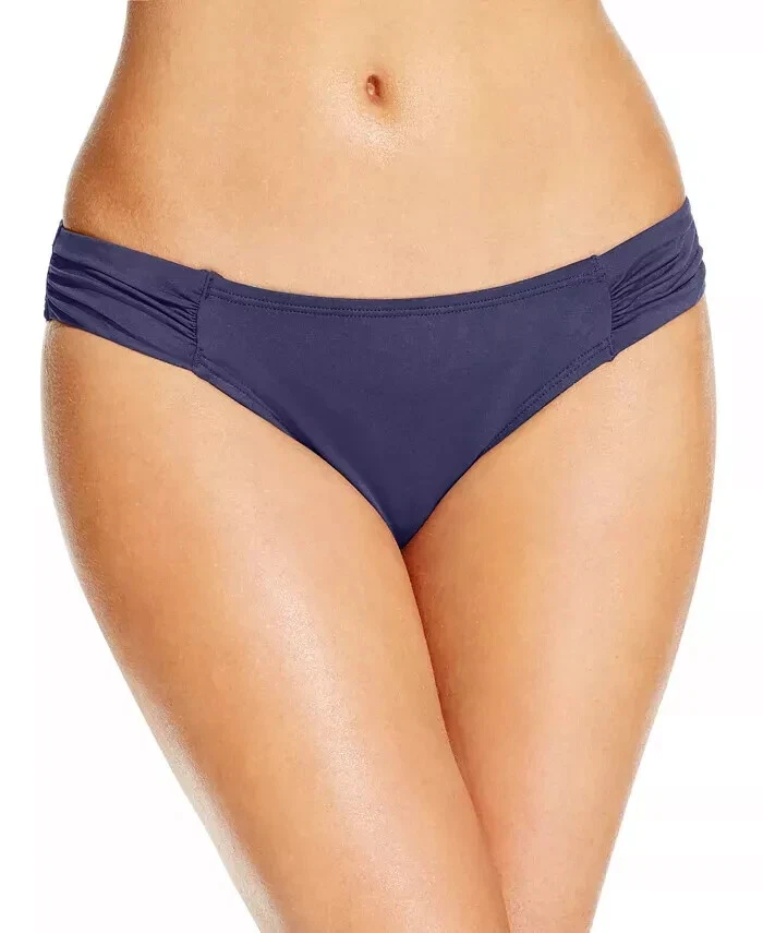 Tommy Bahama Pearl Side Shirred Hipster Navy Bikini Bottom Size XS 9507