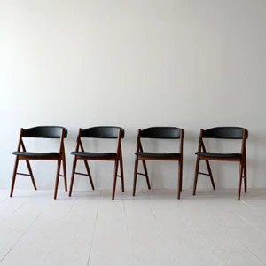 MidCentury Vintage Kunstleder Stühle, original skandinavisch vintage, 60er - Bild 1 von 10