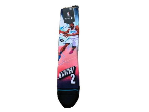 Kawhi Leonard Los Angeles Clippers Stance NBA Fast Break Socks Size Large 9-12 Cover