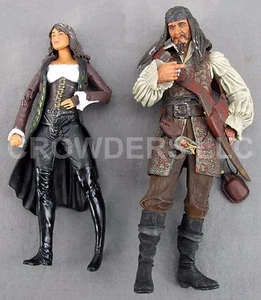 Figuras de acción Capitán Teague y Angélica Teach Disney Piratas del Caribe 2011 - Imagen 1 de 2
