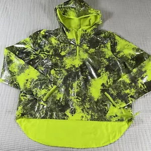 Nike Air Jacket Womens Medium Volt Yellow Running Pullover Metallic Neon Active - Picture 1 of 16