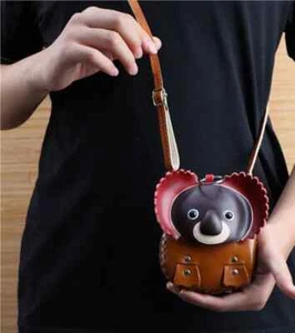 Koala Bear Leather Sling Bag Small leather koala crossbody - Picture 1 of 2