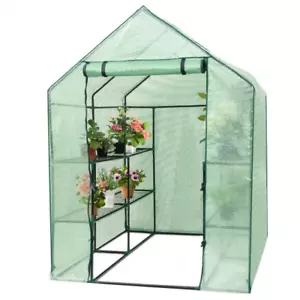 8 Shelves Mini Walk in Greenhouse Outdoor Gardening Plant Green House - Picture 1 of 12