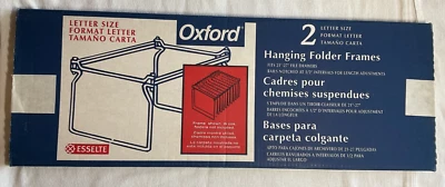 Carpeta de archivos colgante Oxford Esselte marcos (2) TAMAÑO CARTA 21-27 EN CAJONES NUEVO EN CAJA Foto 1 de 2