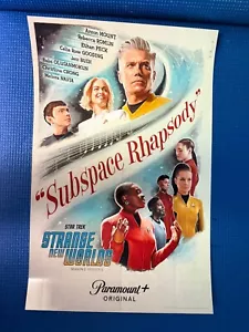 Star Trek Strange New Worlds “Subspace Rhapsody” SDCC WCA Poster WonderCon - Imagen 1 de 1