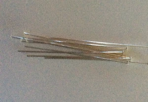 (15) 925 Sterling Silver Head Pin 24GA 1 inch - Picture 1 of 2
