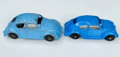 Vintage Marx Blue Diecast Volkswagon 1960s Made in Hong Kong + TootsieToy VW Bug - Image 1 of 4