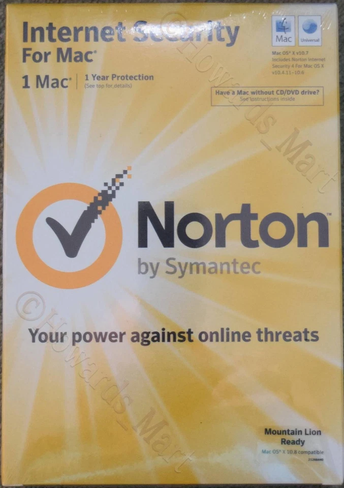 New Norton Internet Security 5 For 1 Mac Full Retail Version NIS 21201722 - Image 1 of 4