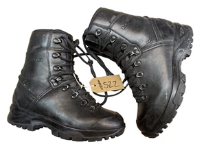 LOWA German Army SF Issue Black Leather GoreTex Vibram Boots Size 5.5 UK #522 - Picture 1 of 7
