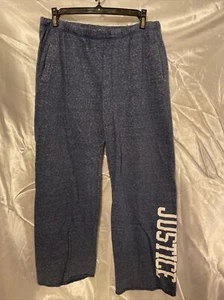 Girls JUSTICE ACTIVE youth sweat pants Blue plus size 14 Logo Pockets - Picture 1 of 10