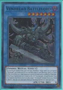 Yugioh EXFO-EN082 Vendread Battlelord súper raro casi nuevo 1ª edición - Imagen 1 de 1