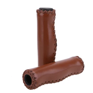 Classic Retro Bike Cycling Bicycle PU Leather Handlebar Grip Cover Accessories - Picture 1 of 16