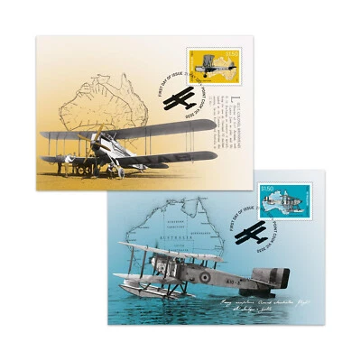 Australia - Alrededor de Australia Vuelos: 100 Años Maxicards (Juego de 2) Foto 1 de 3