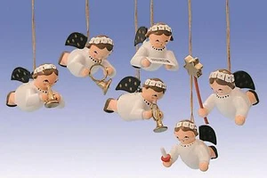 Miniaturfigur Schwebeengel 6tlg BxTxH= 3x4,5x2,5cm NEU Miniatur Instrumente - Picture 1 of 1