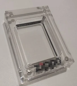 Crystal Acrylic Magnetic Display Box Storage Case For Zippo Armor Sticker - Picture 1 of 4