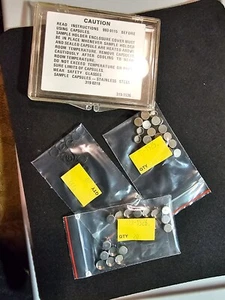 20 each Perkin-Elmer Volatile Aluminum Sample Pans Covers rings PE02190062 - Picture 1 of 7