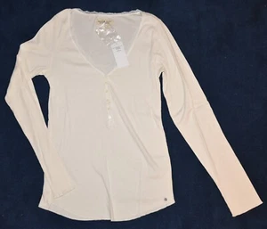 Langarmshirt Ralph Lauren Gr.L Creme Spitzenkante Knöpfe Denim & Supply - Bild 1 von 4