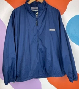 Sperry Top Sider Windbreaker Mens Small Blue Zip Mock Neck Sailing Jacket - Picture 1 of 10