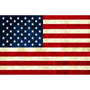 Hoffman - On The Road Again - 42 3/4" X 29" Patriotic Flag Panel - Multi - Picture 1 of 8