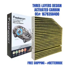 Premium Cabin Filter Fit W205 C300 E300 GLC300 OE:1678350400 CUK26032 FreshenOPT - Picture 1 of 9