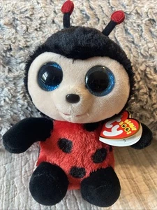 Juguete de peluche Ty Beanie Boos - IZZY the Ladybug (6 pulgadas) NUEVO MWMTs - Imagen 1 de 3