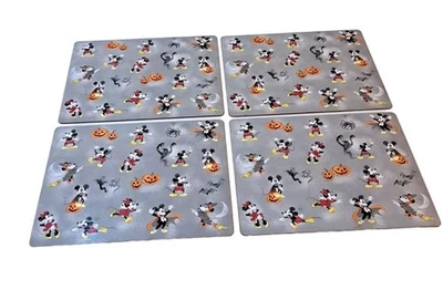 Lot of 4 Pottery Barn Cork Backed Placemats Kids Disney Mickey Mouse Halloween - Image 1 of 4