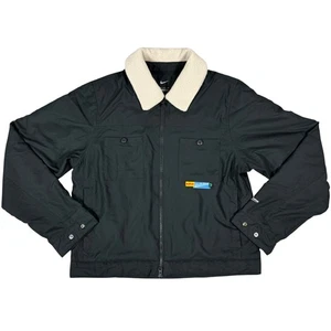 Nike Hombres LeBron Sherpa Cuello Bomber Chaqueta DA6715-010 Negro NUEVO - Imagen 1 de 9