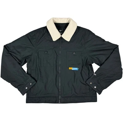 Nike Hombres LeBron Sherpa Cuello Bomber Chaqueta DA6715-010 Negro NUEVO Foto 1 de 4